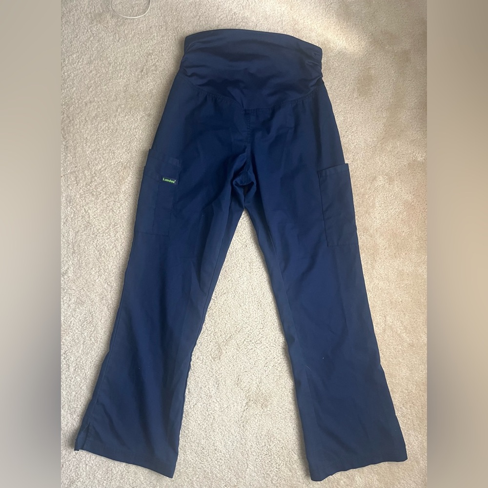 Royal/navy blue maternity scrub bottoms (3 available)